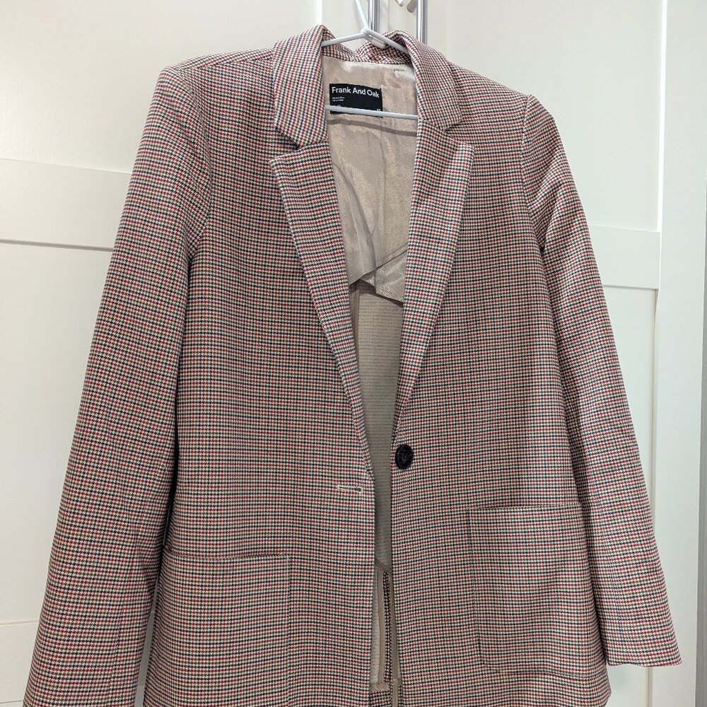 Frank & Oak Oversized Plaid Blazer